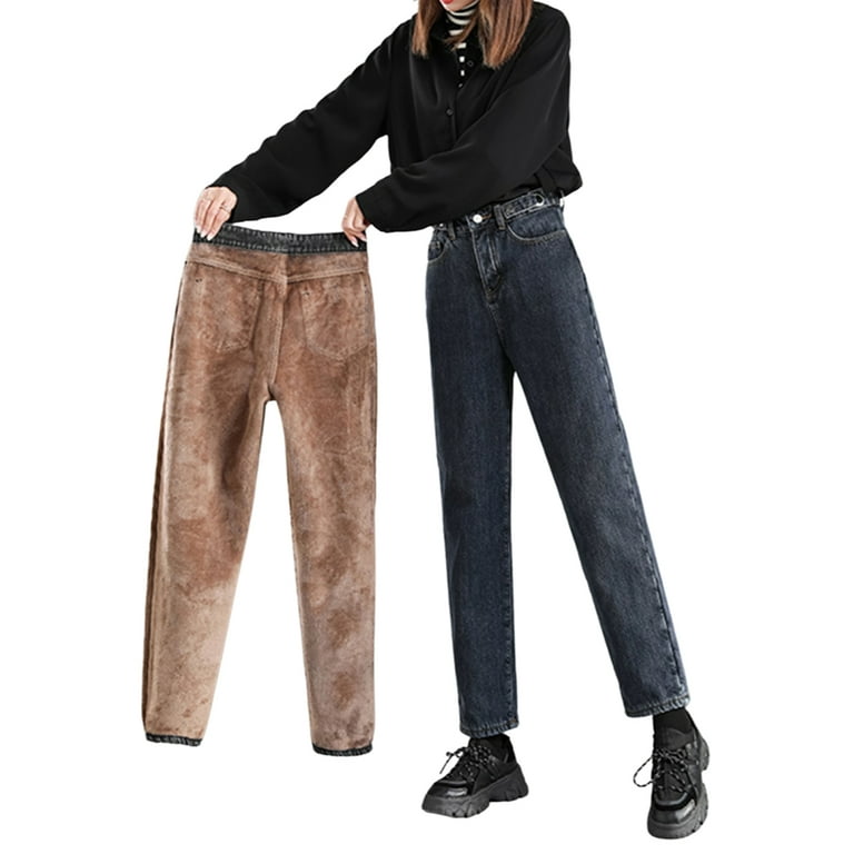 Walmart lined best sale jeans