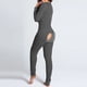 thumbnail image 1 of Pijama Sexy para mujer, mono de Año Nuevo con botones, parte delantera y trasera, culo abierto, solapa, ropa de dormir sólida, ropa de estar por casa, 1 of 4