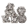 thumbnail image 4 of Dados de juego de mesa, 7 piezas de dados de metal, dados de juego de rol, dados poliédricos creados magistralmente, 4 of 8
