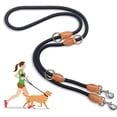 thumbnail image 1 of Correa multifunción para perro manos libres (2 m), nailon de 1.4 cm, 3 longitudes ajustables, para caminar y correr, 1 of 5