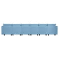 thumbnail image 4 of Naomi Home Elizabeth Modern DIY Collection-Fabric:Linen,Finish:Robin Egg Blue,Style:6 Piece Modular Sectional, 4 of 10