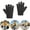 Black, variant on Kids Sports Half Finger Gloves, Anti Slip Matte Polyester Cycling Gloves for Outdoor Training Fitness and Summer Activities