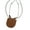 Brown, variant on Stylish Neck Pouch Pendant Necklace for Earbuds and Change Convenient and Fashion Accessory for Daily Use