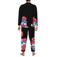 thumbnail image 7 of Salouo Happy Independence Day Gnome Print Button-Front Long Sleeve Pajama Set for Men, Soft 2Pjs Men's Long Sleeve Sleepwear -X-Large, 7 of 7
