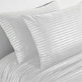 thumbnail image 4 of Qocolhg Queen Size 4 Piece Bed Sheet Set - Comfy Breathable & Cooling Bed Sheets Set, Includes 1 Fitted Sheet, 1 Flat Sheet and 2 Pillowcases, Deep Pockets, Soft and Wrinkle Free, White, 4 of 6
