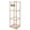 wood, variant on 2-Tier Natural Pine Wood Stuffed Animal Storage Zoo with Elastic Mesh, Large Capacity Plush Toy Organizer for Nursery Playroom Bedroom