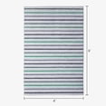 thumbnail image 6 of Mainstays Kids Tufted Blue and Green Stripe Area Rug, 4' x 6', 6 of 6