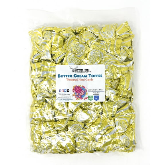 YANKEETRADERS Butter Cream Toffee Hard Candy - 2 lbs.