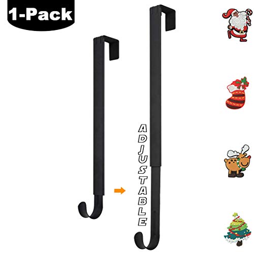 HangerSpace Wreath Hanger for Front Door, Over Door Wreath Hook Wreath