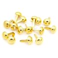 thumbnail image 4 of CRAFTMEMORE - Clavos redondos para bolso, pies, bolsos, puntas de clavo, 0.315 in, 0.394 in, 0.472 in, 100 unidades (0.394 in (3/8") dorado), 4 of 5