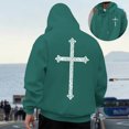thumbnail image 1 of MHFRRA Sudadera con Capucha Temática con Diseño Gráfico Inspirador para Caballeros, Estilo Casual, Cómoda y Forrada Verde oscuro, 1 of 6