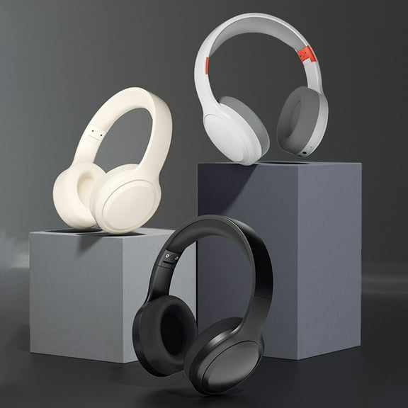 Intelligent Noise-Canceling Headband Wireless Bluetooth Headset with Hd Call Quality, High Fidelity Sound, 30 Hours Battery Life, Aux Cable, Suitable for Gaming, Voice, Music