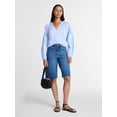 thumbnail image 3 of Time and Tru Women's Lace Insert Popover Full Sleeve Top, Sizes XS - XXXL, 3 of 6