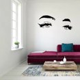 thumbnail image 3 of Eyebrows Wall Sticker Make Up Fashionable Wallpaper Eyelashes Sticker Personalized Transparent Home Decor Wide Application, 3 of 7