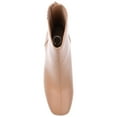 thumbnail image 4 of Journee Womens Maize Back Heel Zip Stacked Heel Booties, 4 of 8