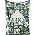 thumbnail image 1 of LHSHID Bigfoot Gifts for Men Women Sasquatch Gifts Flannel Blanket for Sasquatch Lovers Funny Idea for Bigfoot Lover Green Forest 40x50in, 1 of 4