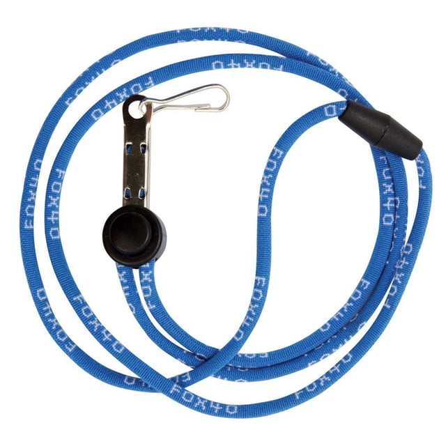 Silbato de seguridad deportivo Lanyard Fox 40 Breakaway, azul
