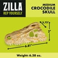 thumbnail image 3 of Zilla Rapid Sense UV Detecting Crocodile Skull Décor for Reptiles, Medium, 3 of 11