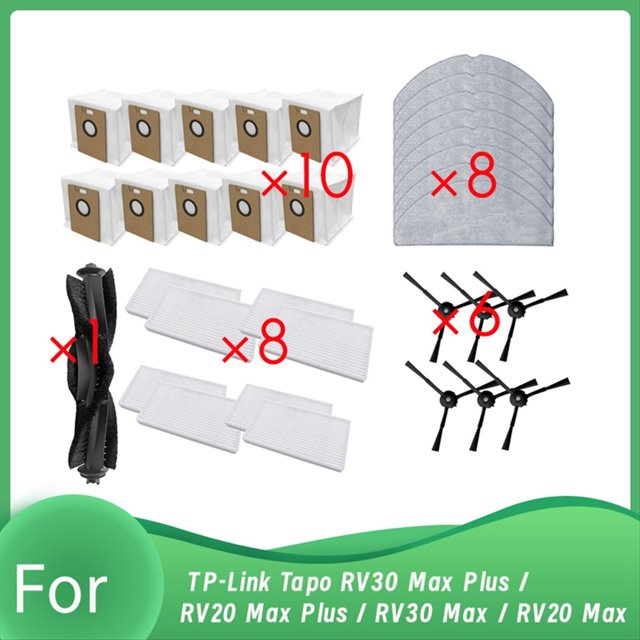 Bolsas para Polvo para Aspiradoras Robot RV30 / RV20 / RV30 Max / RV20 Max