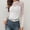 W-White, variant on Adeawade Womens Tshirt Long Sleeve Tops Crewneck Solid Color Simple Style Tee Leisure Daily Wear S White