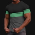 thumbnail image 7 of Bxsruta Men'S Loose Fit Elastic Print T-Shirt with Round Neck and Short Sleeve for Casual Spring and Summer Wear, XL, 7 of 7
