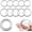 Silver ( 1.5 +1 inch) 10 pcs, variant on Spring O Rings, Round Circle Carabiner Clip,Large Metal Key Ring Clip for ,Keyring,Buckle,Bags,Purses