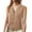 Khaki, variant on WENWU Women's Casual Sleeveless Knitted V Neck Button Ribbed Sweater Sleeveless Top Sweater Vest Buttons