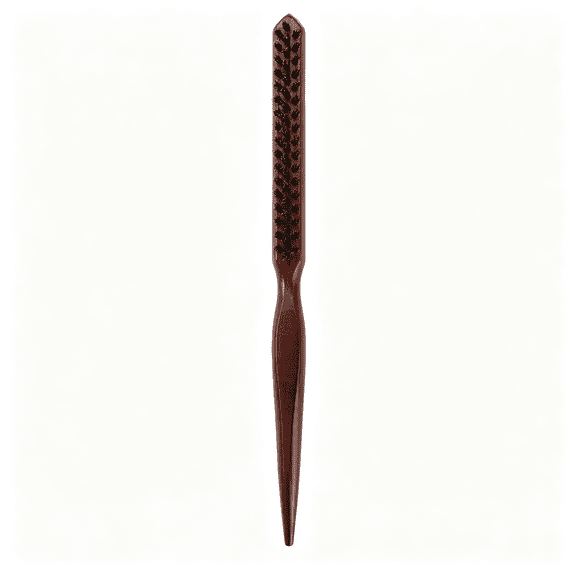 ACDANC Teasing Boar Bristle Hair Brush for Women - Slick Back Comb with Rat Tail Pick for Hair Sectioning Used for Edge Control, Backcombing, Smoothing, and Styling Fine Hair to Create Volume