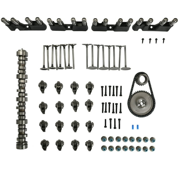Engine Rebuild Kit Camshaft Valve Lifter Rocker Arm Timing Chain Kit For 2005-2014 Chevy Tahoe GMC 5.3L