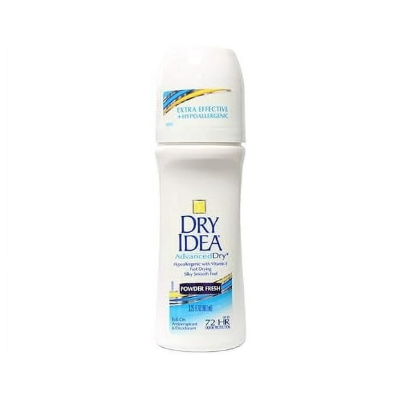 Dry Idea Anti-Perspirant Deodorant Roll-On Advanced Dry Powder Fresh 3.25 Oz , 3 Pack