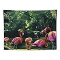 thumbnail image 5 of Orinice  Flamingo Tapestry 60x51inch Has Beach Buildings, Flowers, Trees, Natural Scenery, Suitable For Living Room Tapestry, Bedroom Home Decoration 40x60inch, 5 of 6