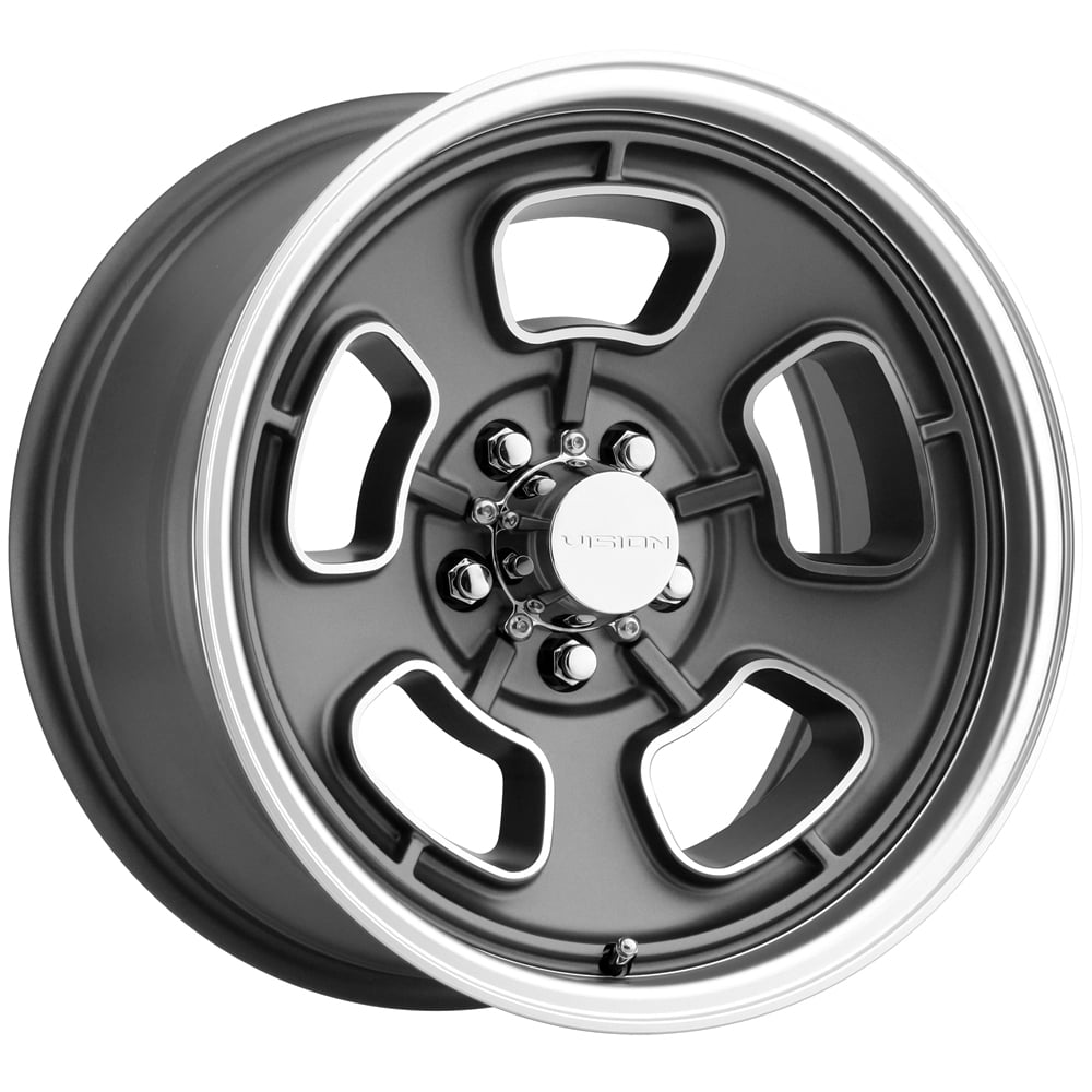 Vision 148 Shift 15x5.5 5x4.5" +7mm Gunmetal/Machined Wheel Rim 15