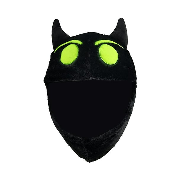 Funda para casco Devil, regalos bonitos universales, cálidos, creativos, a prueba de viento, decorativos, divertidos, para aumentar la diversión de Verde