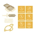 thumbnail image 4 of 100% Compostable Disposable Food Containers with Lids [8”X8” 200 Pack] Eco-Friendly Take-Out TO-GO Containers, Heavy-Duty, Biodegradable, Unbleached by Earth's Natural Alternative, 4 of 4