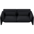 thumbnail image 5 of Meridian Furniture Sloan Black Velvet Fabric Sofa, 5 of 15