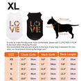 thumbnail image 2 of Camiseta para perro con patrón de amor, ropa cómoda de algodón para perro, camisa de secado rápido para perro, ropa de moda para mascotas, 2 of 5