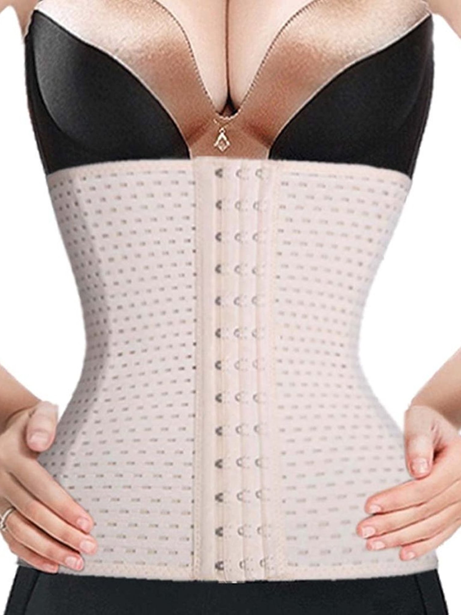 SAYFUT Womens Ultra Firm Control Breathable Shapewear Waist Trainer Cincher  Corset Tummy Slimmer Fat Burner Shaper Girdle Plus Size S-3XL 