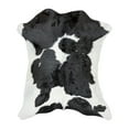 thumbnail image 2 of Black And White Calf hide Rug, 3x2 ft, Genuine Leather, Natural Cowhide for Modern & Rustic Decor, 2 of 7