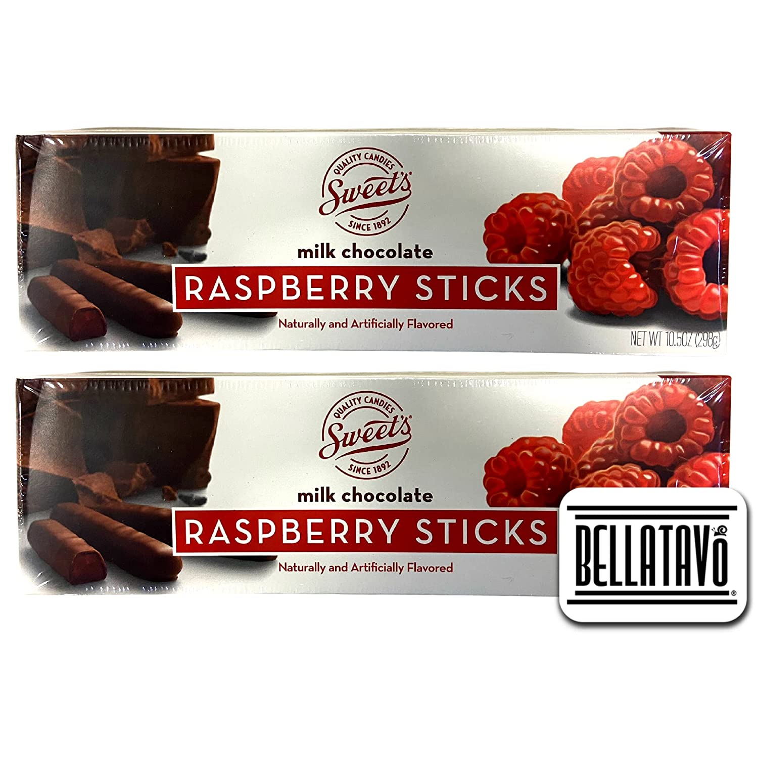 Raspberry Chocolate Sticks. Includes Two Boxes of Sweets Milk Chocolate