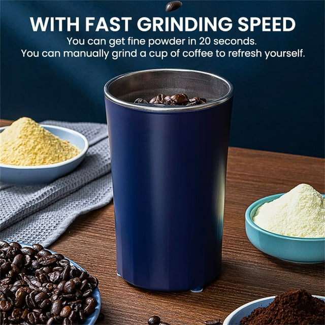 RKSTN Grinder Grinder Coffee Grinder,200W Powerful Spice Grinder, Grinder Herb Grinder Coffee Beans Grinder for Spices,Herbs,Nut with Brush Kitchen Gadgets