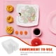 thumbnail image 2 of tapas para sartenes de tamaño 1/6 con asa, transparentes, reutilizables, de plástico, con muescas., 2 of 8