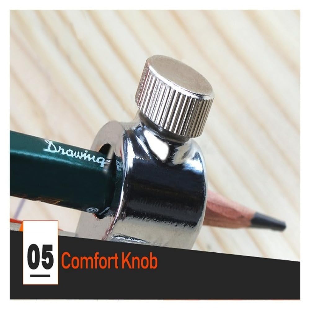 Carpenter Precision Pencil Compasses Large Diameter Adjustable Dividers Marking and Scribing Compass for Woodworking (40x150cm)