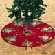 thumbnail image 4 of Puntoco Falda de árbol de Navidad Decoración de escena de fiesta navideña Delantal de fondo de árbol Decoración de tela de felpa Falda de árbol, 4 of 6