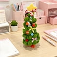 thumbnail image 7 of Liamobondopolis Desk Goose Christmas Tree Outfit, Handmade Knitted Green Christmas Tree with Star Topper and Festive Bows Fits 7 Inch Desktop Goose, Whimsical Holiday Decor for Home and Office, 7 of 7
