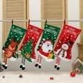 thumbnail image 4 of Christmas Stocking Santa Socks Large Capacity Gift Bag Hanging Christmas Decor, 4 of 4