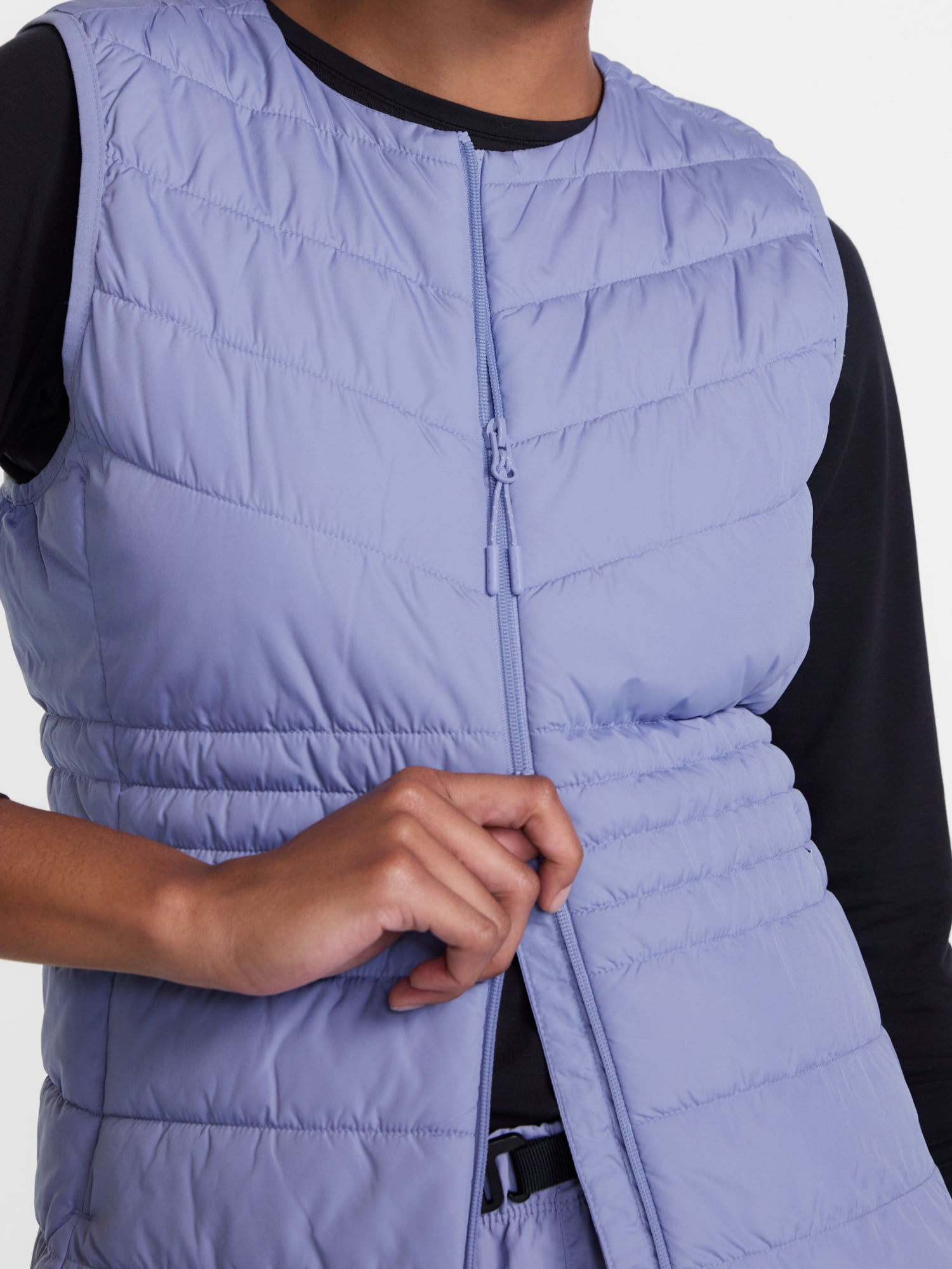 Ozark Trail Women's and Women's Plus Collarless Puffer Vest, Sizes XS-3X