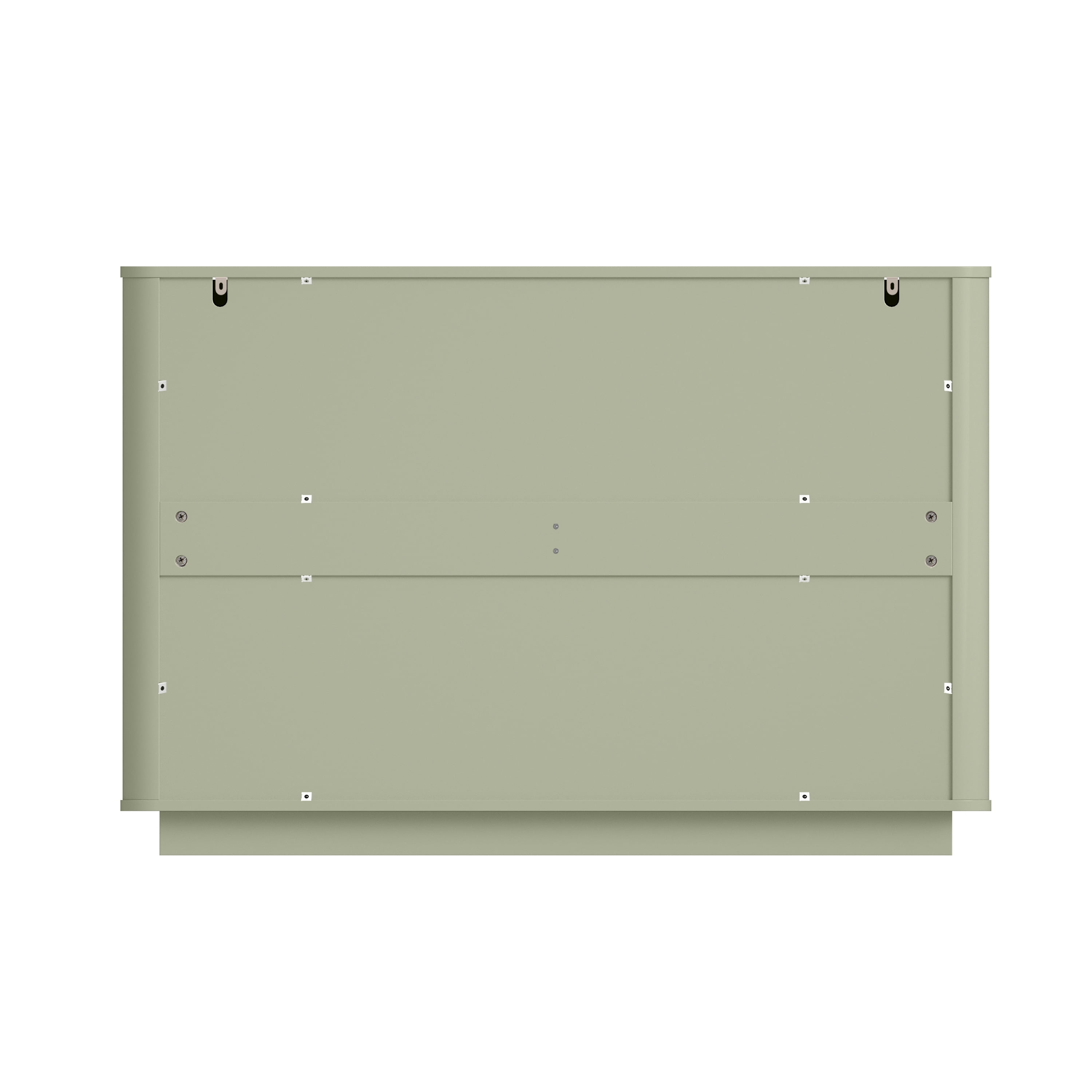 Aukfa 6 Drawer Dresser with 3D Wave Front Design, Modern Wood Double Dresser, Wide Chest of Drawers with Anti-Tip Kit for Bedroom,Sage Green