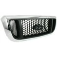 thumbnail image 3 of Grille For 2004-05 Ranger Chrome Shell w/ Silver Insert Plastic, 3 of 9