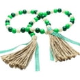 thumbnail image 1 of TekDeals Wooden Beads Garland Tassels Farmhouse Rustic Country Hanging Decor With Jute Rope, 1 of 3