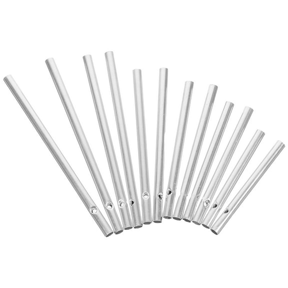 2 Set Aluminum Wind Chime Tubes Wind Chime Kit Wind Chime Parts for DIY Garden Outdoor Hanging Decorations 6 Different Length